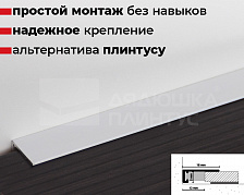 Профиль Minileiste AL16X5-04 16х5х2000мм Белый RAL 9016